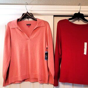 NWT Vince Camuto & a new day tops Size L